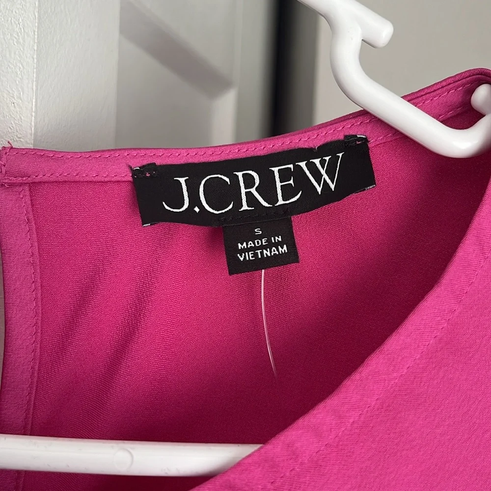 J. Crew Pink Satin Shirt, NWT - Picture 4 of 6
